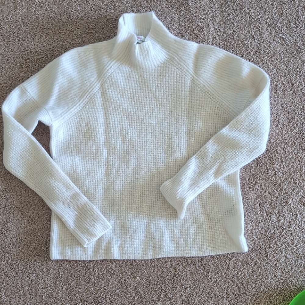 Elegant White Turtleneck Sweater